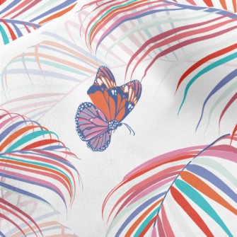 Beautiful Flying Butterfly Micro Fleece