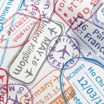 Postmarks Around The World Micro Fleece