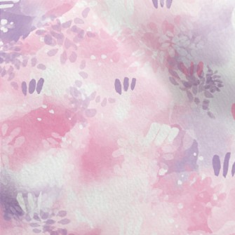 Brush Embellishment Abstract Micro Fleece