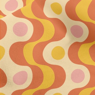 Strange Curved Dots Micro Fleece
