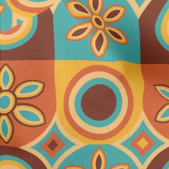 Flower Shaped Oval Square Micro Fleece