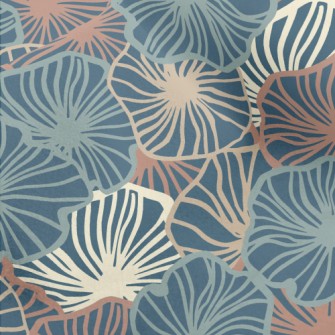 Psychedelic Lines Leaves Micro Fleece