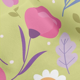 Lively And Healthy Flowers Micro Fleece