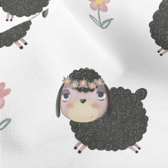 Helpless Curly Lamb Micro Fleece