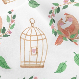 Love Bird Couple Micro Fleece