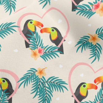 Toucan In Love Micro Fleece
