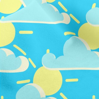 Cloudy And Sunny Day Micro Fleece