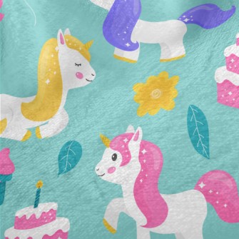 Unicorn Birthday Party Minky