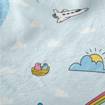 Around The World Airplane Minky