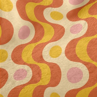 Strange Curved Dots Minky