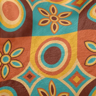 Flower Shaped Oval Square Minky