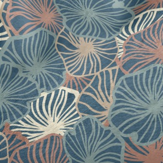 Psychedelic Lines Leaves Minky