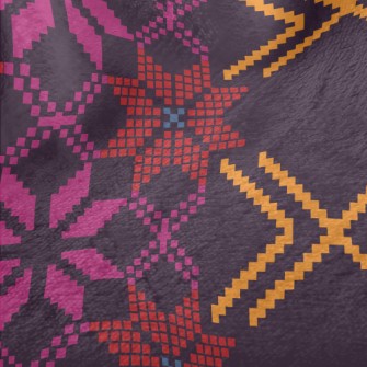 Ethnic Embroidery Patterns Minky