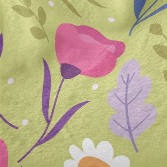 Lively And Healthy Flowers Minky