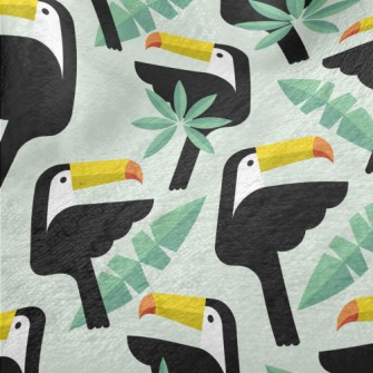 Serious Toucan Minky