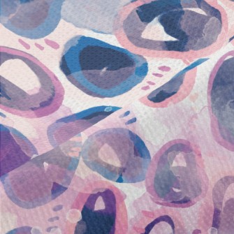 Watercolor Doodle Abstract Piqué