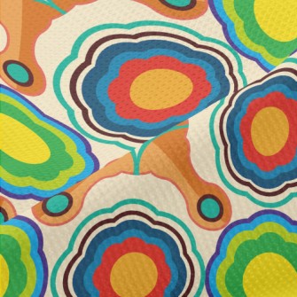 Psychedelic Kaleidoscope Of Fl Piqué