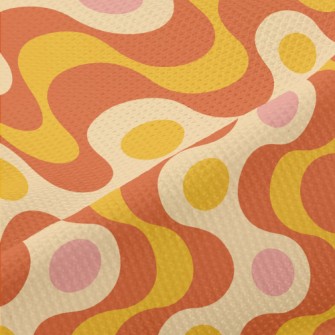 Strange Curved Dots Piqué