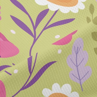 Lively And Healthy Flowers Piqué