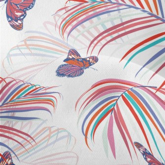 Beautiful Flying Butterfly Lightweight Performance Linen
