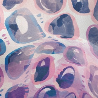 Watercolor Doodle Abstract Lightweight Performance Linen
