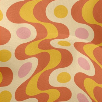 Strange Curved Dots Lightweight Performance Linen