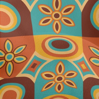 Flower Shaped Oval Square Lightweight Performance Linen