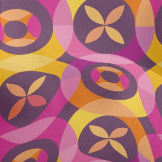 Circle Flower Shape Combinatio Lightweight Performance Linen