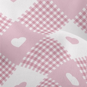 Plaid Interlaced Hearts Lightweight Performance Linen