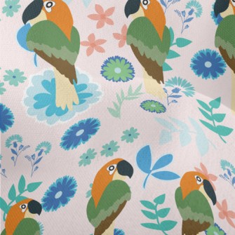 Mysterious Flower Parrot Lightweight Performance Linen