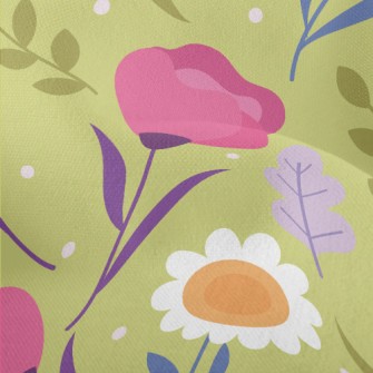 Lively And Healthy Flowers Lightweight Performance Linen