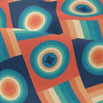 Psychedelic Lines Round Shape Modern Jersey