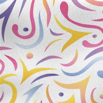 Fluorescence Curve Bar Jersey Backed Fleece