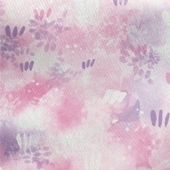 Brush Embellishment Abstract Jersey Backed Fleece