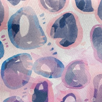 Watercolor Doodle Abstract Jersey Backed Fleece