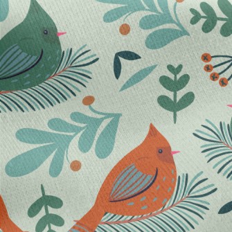 Cute Pointed Bird Jersey Backed Fleece