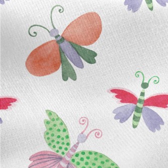 Elegant Mutated Butterfly Jersey Backed Fleece