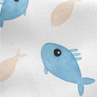 Harmless Little Fish Jersey Backed Fleece