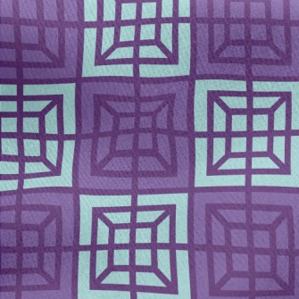 Two Color Squares Jersey Backed Fleece