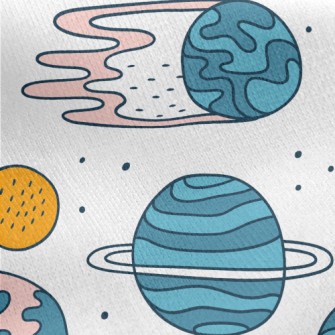 Cosmic Asteroid Jersey Backed Fleece