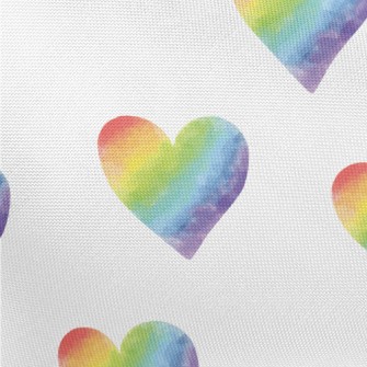 Gradient Smudged Hearts Pongee