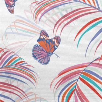 Beautiful Flying Butterfly Pongee