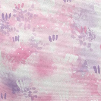 Brush Embellishment Abstract Pongee