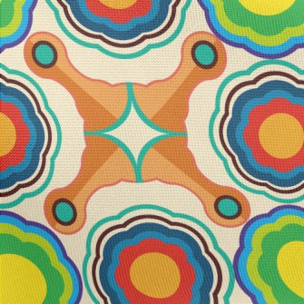 Psychedelic Kaleidoscope Of Fl Pongee