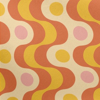 Strange Curved Dots Pongee