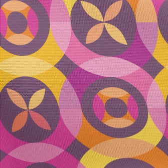 Circle Flower Shape Combinatio Pongee