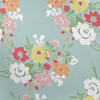 Elegant Literary Flowers Pongee