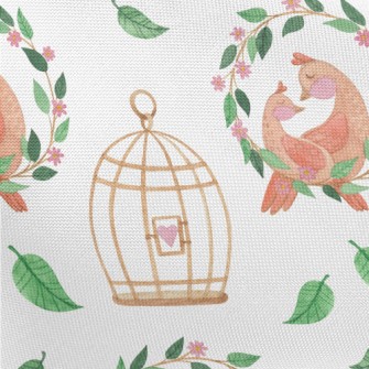 Love Bird Couple Pongee