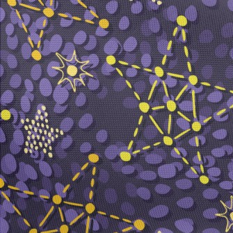 Dotted Lines Connect Stars Pongee