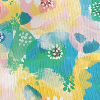 Watercolor Bloom Flowers Stretch Jersey